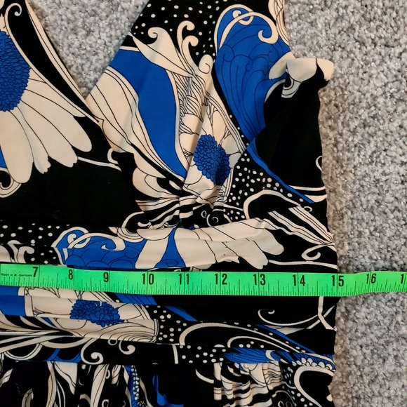 Cato Wide Strap Dress Ruched Waistband Sz 8 - Picture 4 of 7